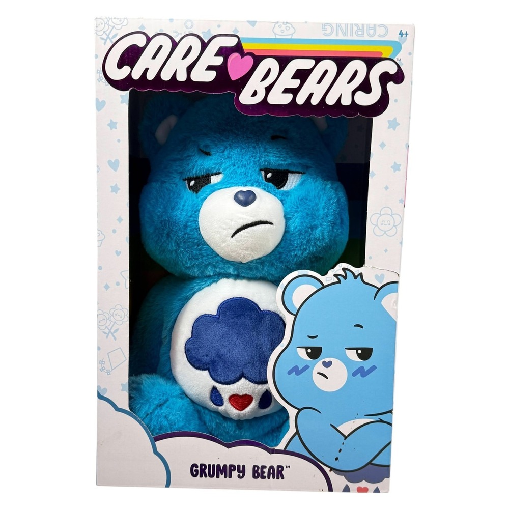 Disney‎ Hasbro Grumpy Care Bears Plush Blue 14 inch New in Box